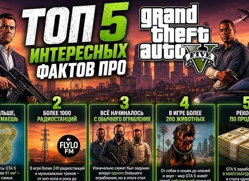 5 интересных фактов по GTA 5 о которых вы, возможно, не знали